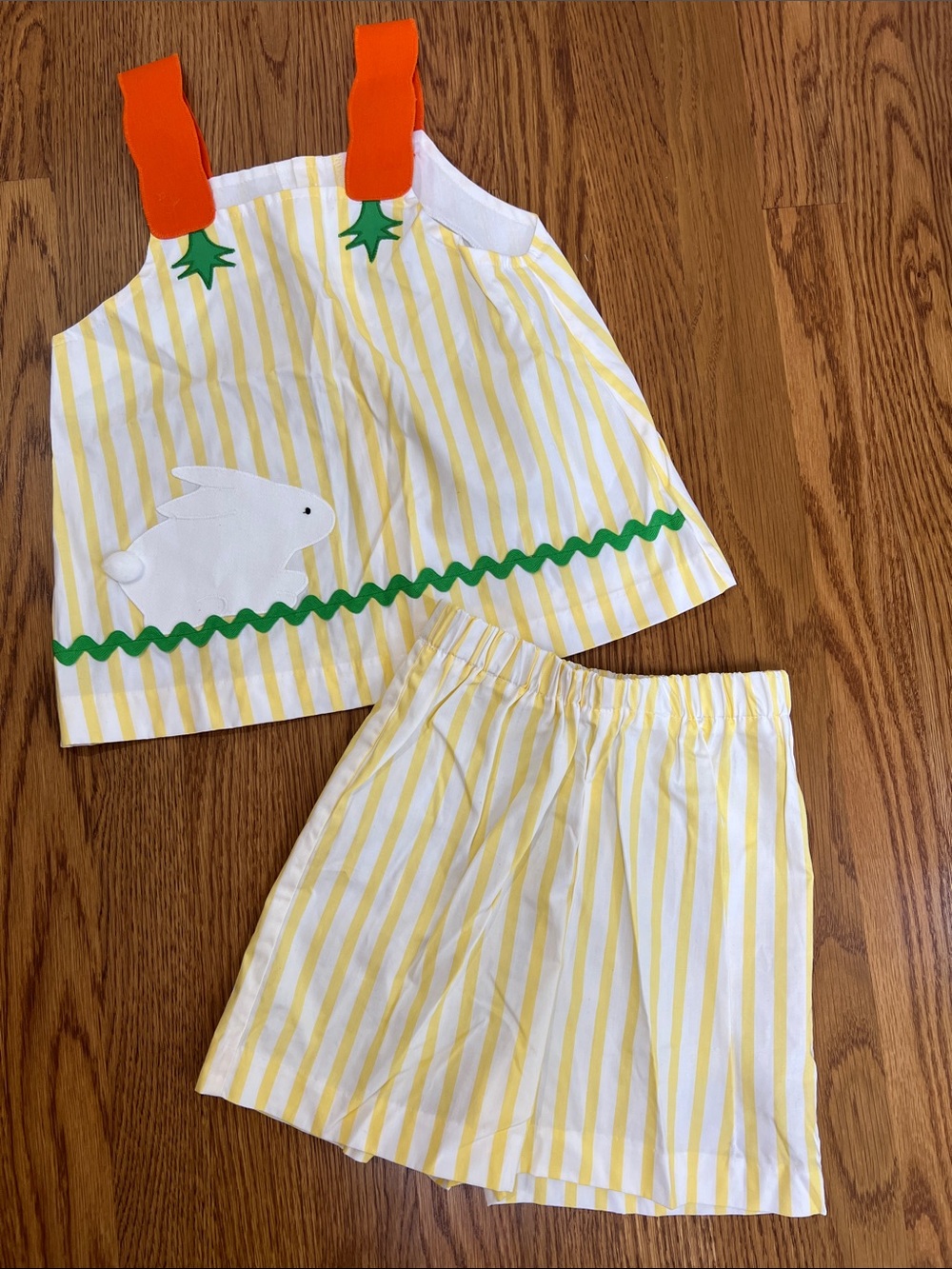 Funtasia Too Yellow Stripe Easter Set Size 6X